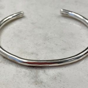 Sterling Silver Hammered Cuff Bracelet